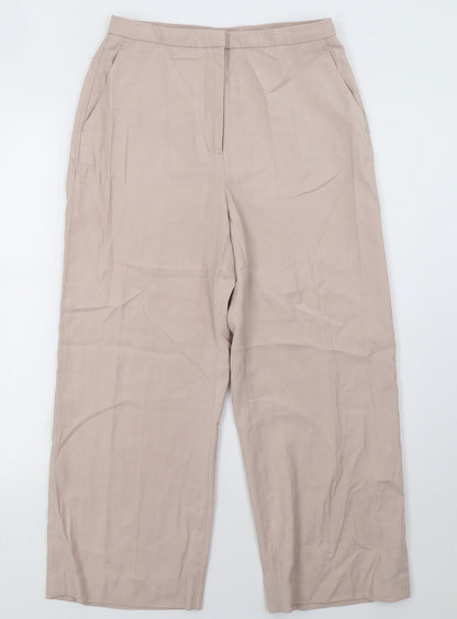 Womens UK Size 10 H&M Regular Fit  Pink Trousers
