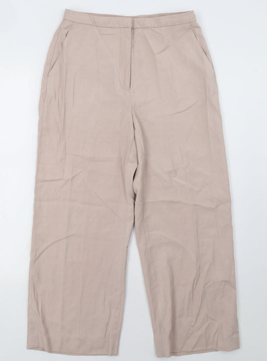Womens UK Size 10 H&M Regular Fit  Pink Trousers