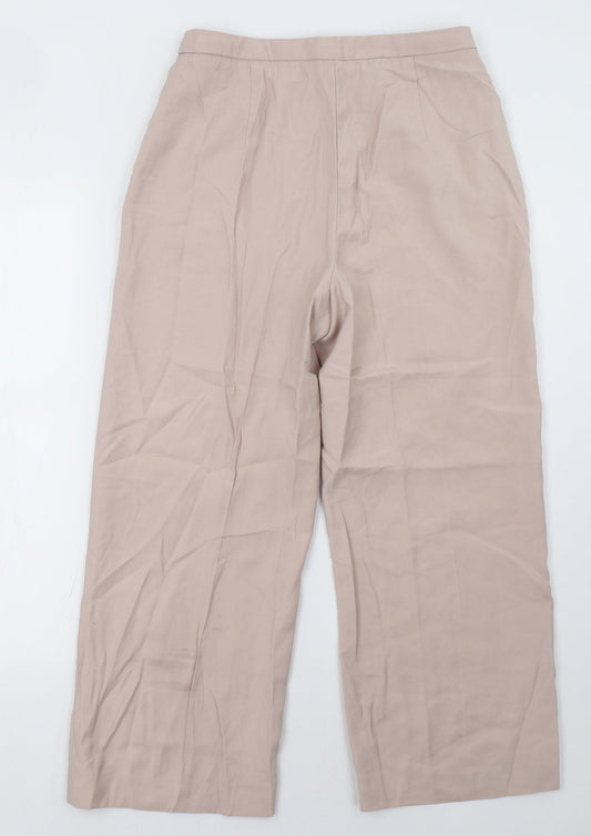 Womens UK Size 10 H&M Regular Fit  Pink Trousers