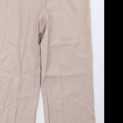 Womens UK Size 10 H&M Regular Fit  Pink Trousers