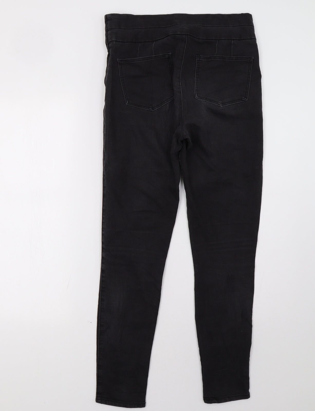 Womens UK Size 30 RESERVED Regular Fit Skinny Black Jeans