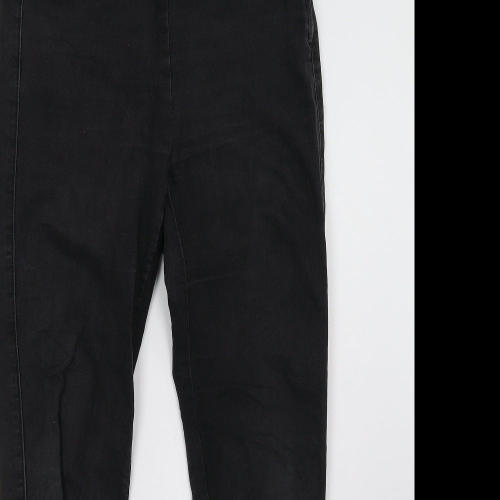 Womens UK Size 30 RESERVED Regular Fit Skinny Black Jeans