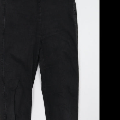 Womens UK Size 30 RESERVED Regular Fit Skinny Black Jeans