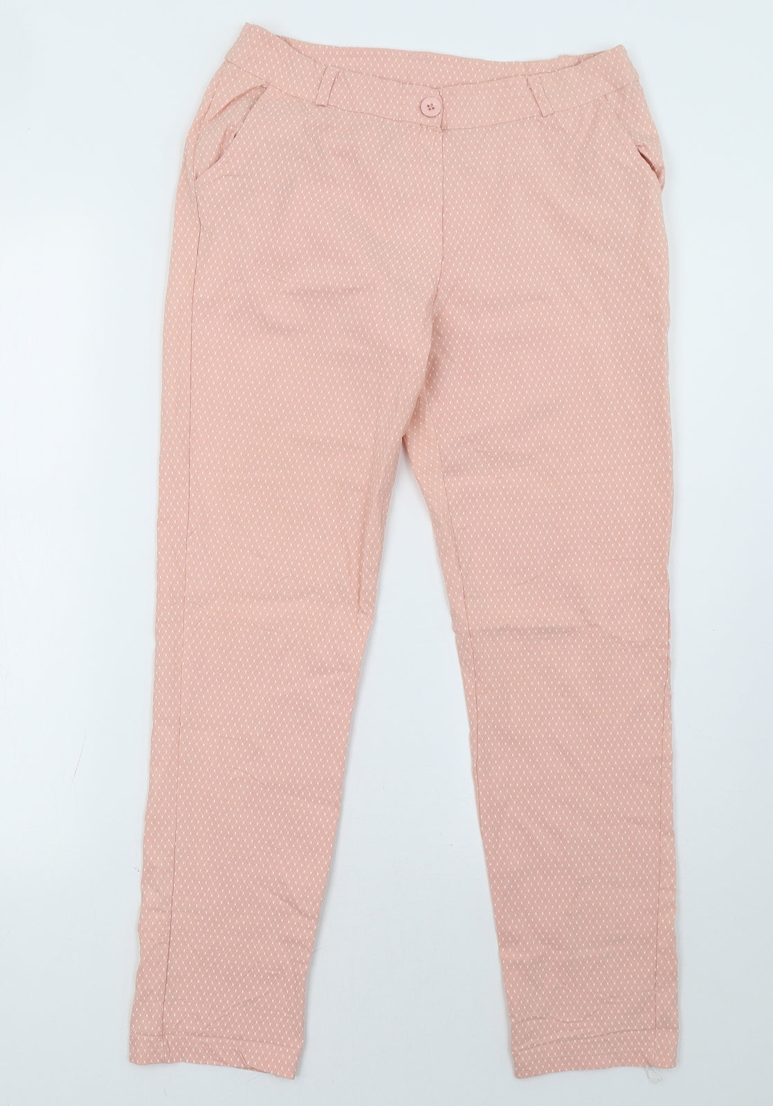 Womens UK Size 30 Preworn Regular Fit  Pink Trousers