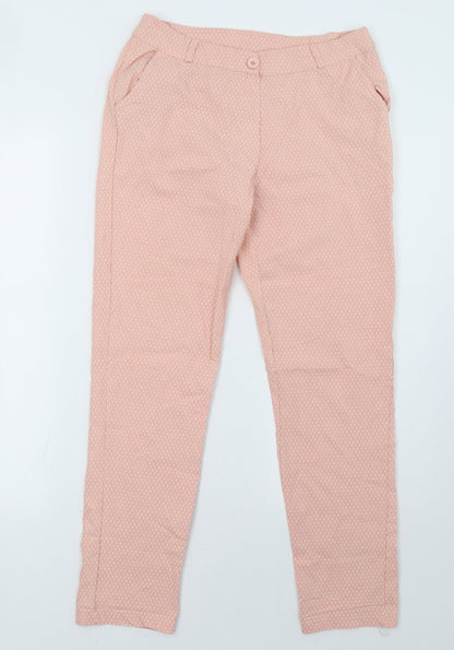 Womens UK Size 30 Preworn Regular Fit  Pink Trousers