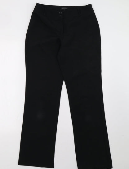 matal Womens Black   Trousers  Size 10 L30 in