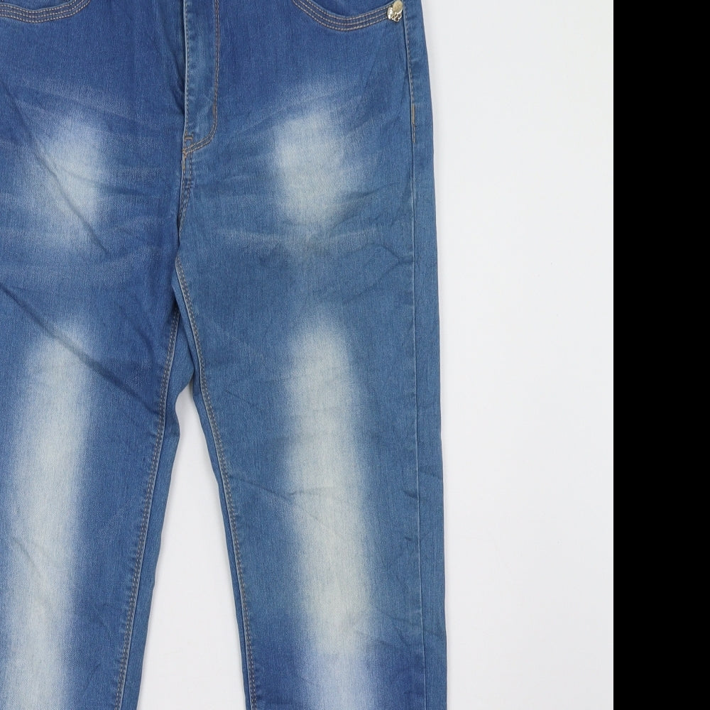 moon girl Womens Blue   Straight Jeans Size 12 L30 in