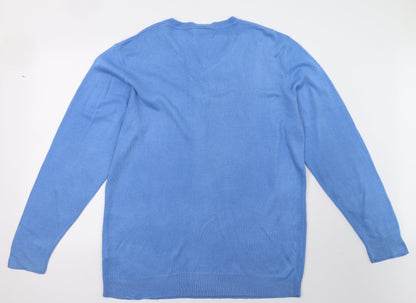Mens UK Size XL Cedar Wood State Blue Pullover Sweatshirt