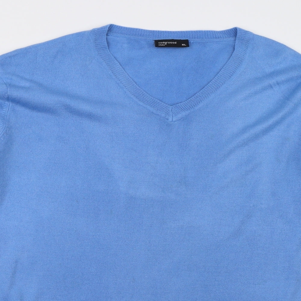 Mens UK Size XL Cedar Wood State Blue Pullover Sweatshirt