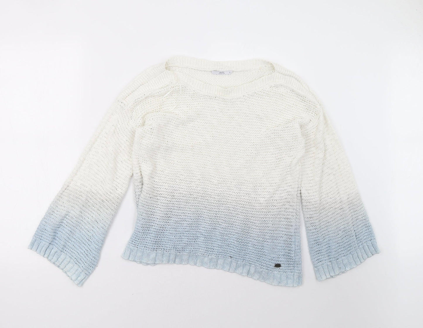 EDC Womens Blue   Pullover Sweatshirt Size S