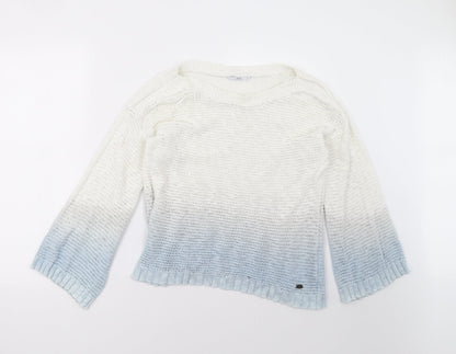 EDC Womens Blue   Pullover Sweatshirt Size S