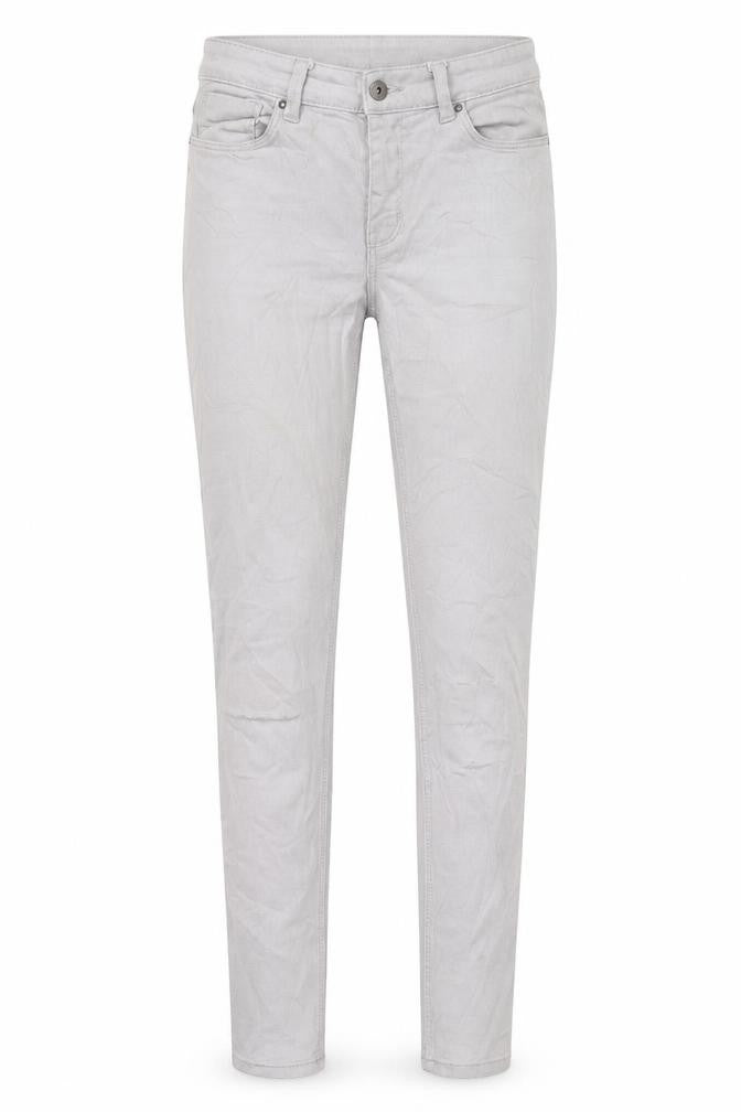 Front view of H&M women’s grey skinny jeans, size UK 8, 30-inch leg
