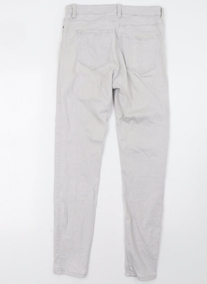 Womens UK Size 8 H&M Regular Fit Skinny Grey Jeans