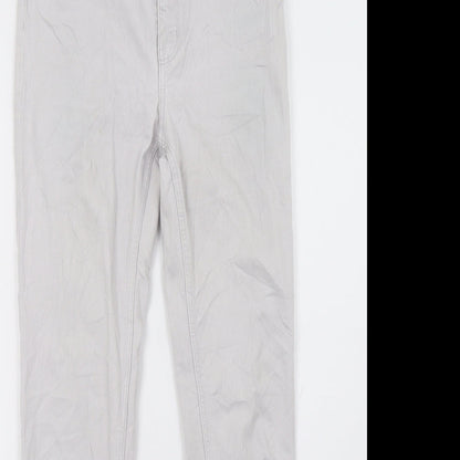 Womens UK Size 8 H&M Regular Fit Skinny Grey Jeans
