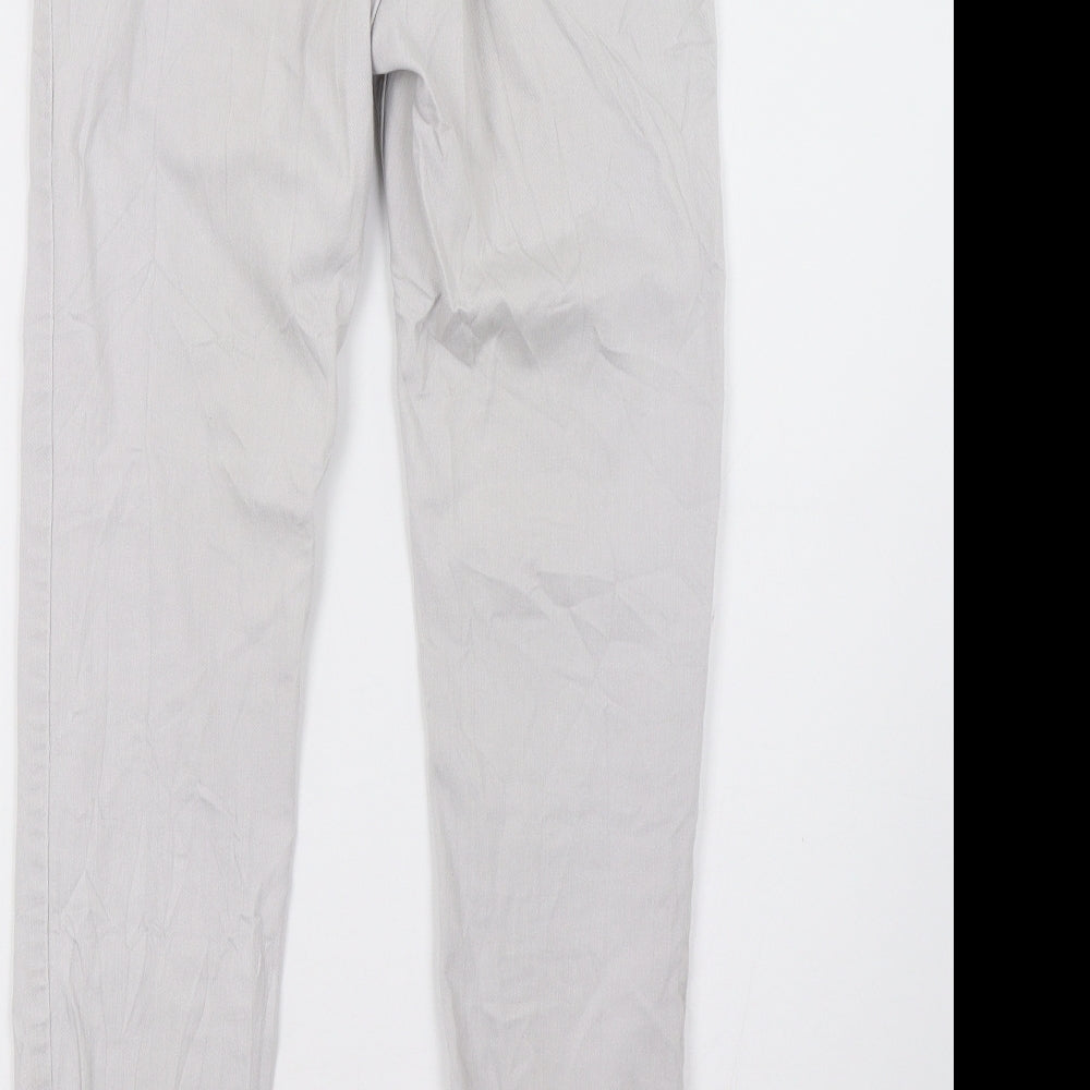 Womens UK Size 8 H&M Regular Fit Skinny Grey Jeans