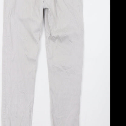 Womens UK Size 8 H&M Regular Fit Skinny Grey Jeans