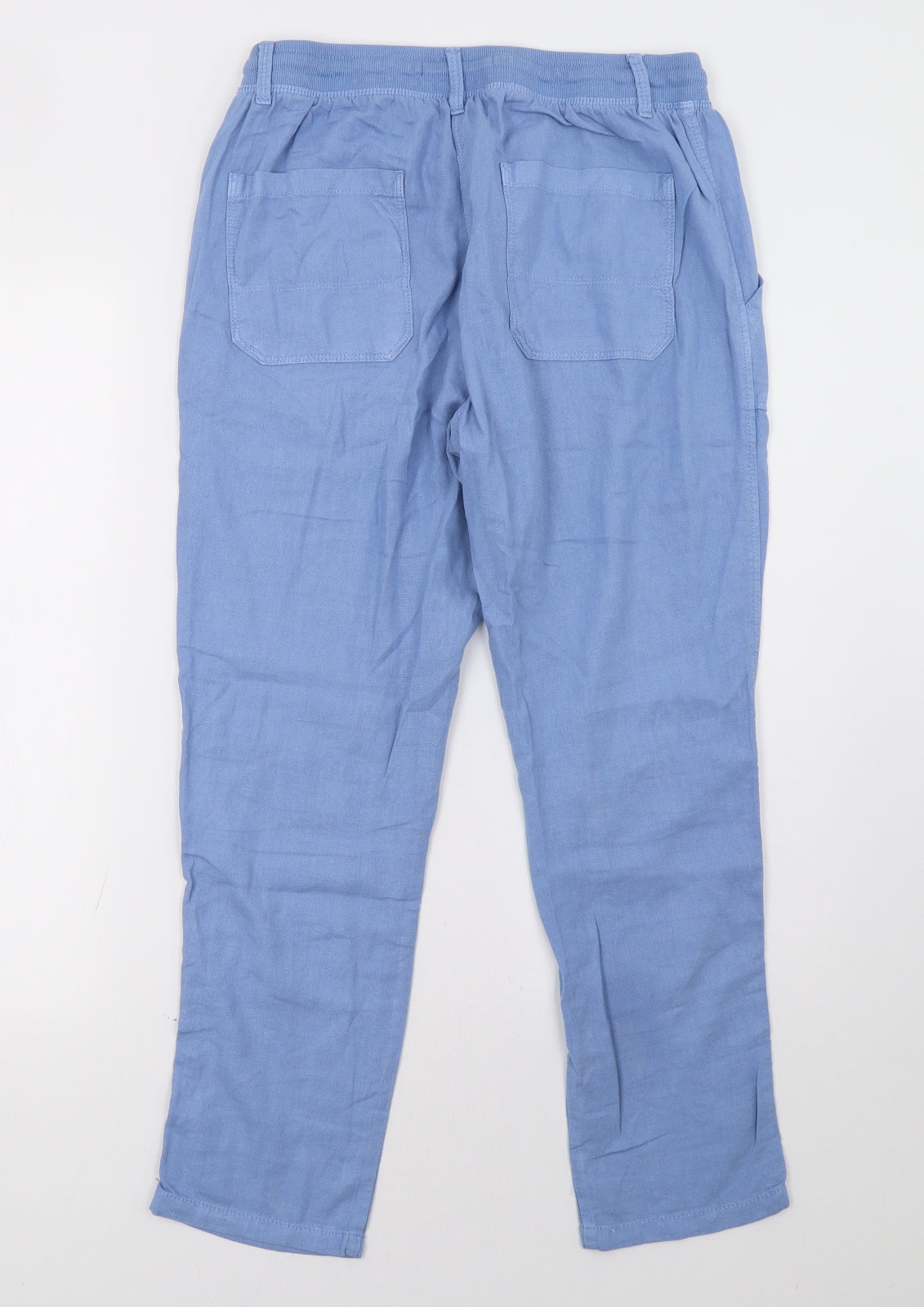 Womens UK Size 10 Marks and Spencer Regular Fit  Blue Trousers