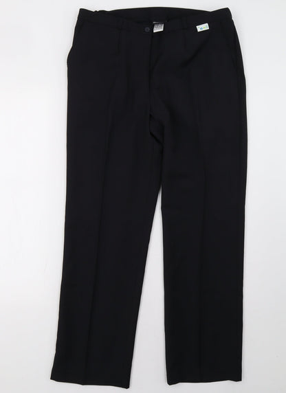Dimensions Womens Black   Trousers  Size 12 L30 in