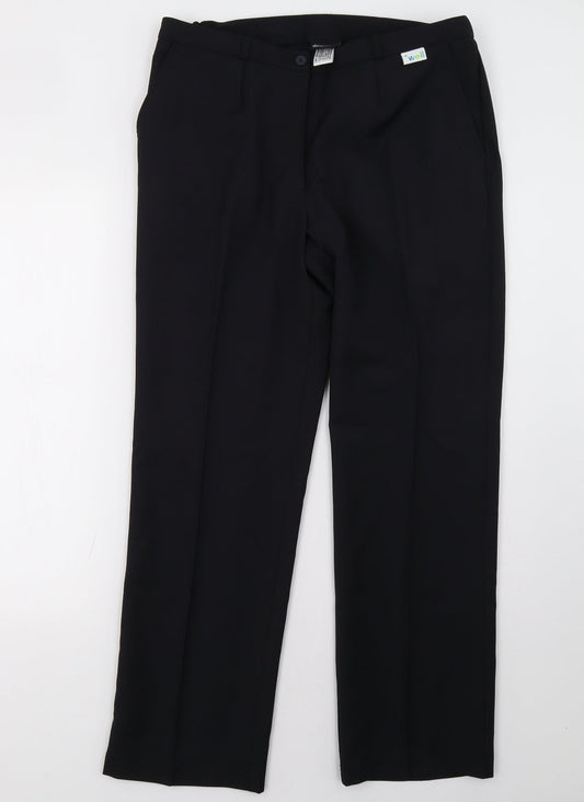 Dimensions Womens Black   Trousers  Size 12 L30 in