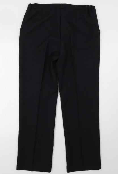 Dimensions Womens Black   Trousers  Size 12 L30 in