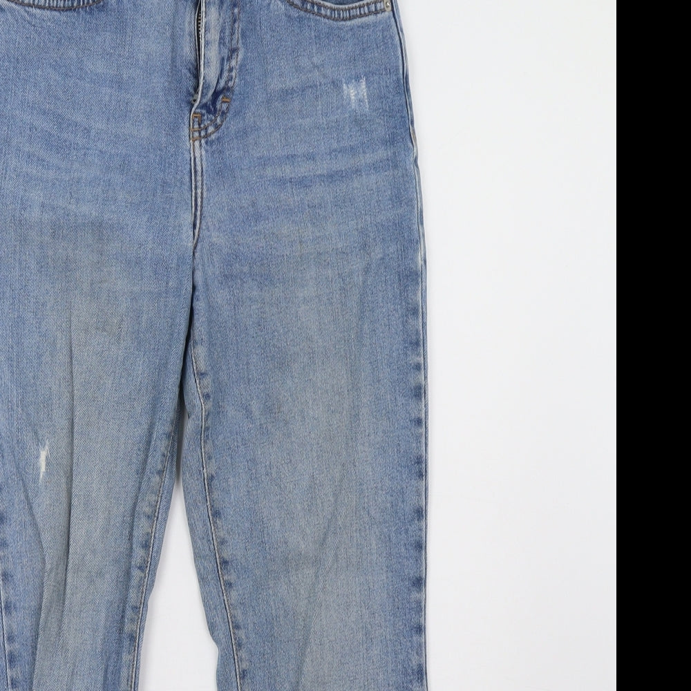 Topshop Womens Blue   Straight Jeans Size 25 L32 in