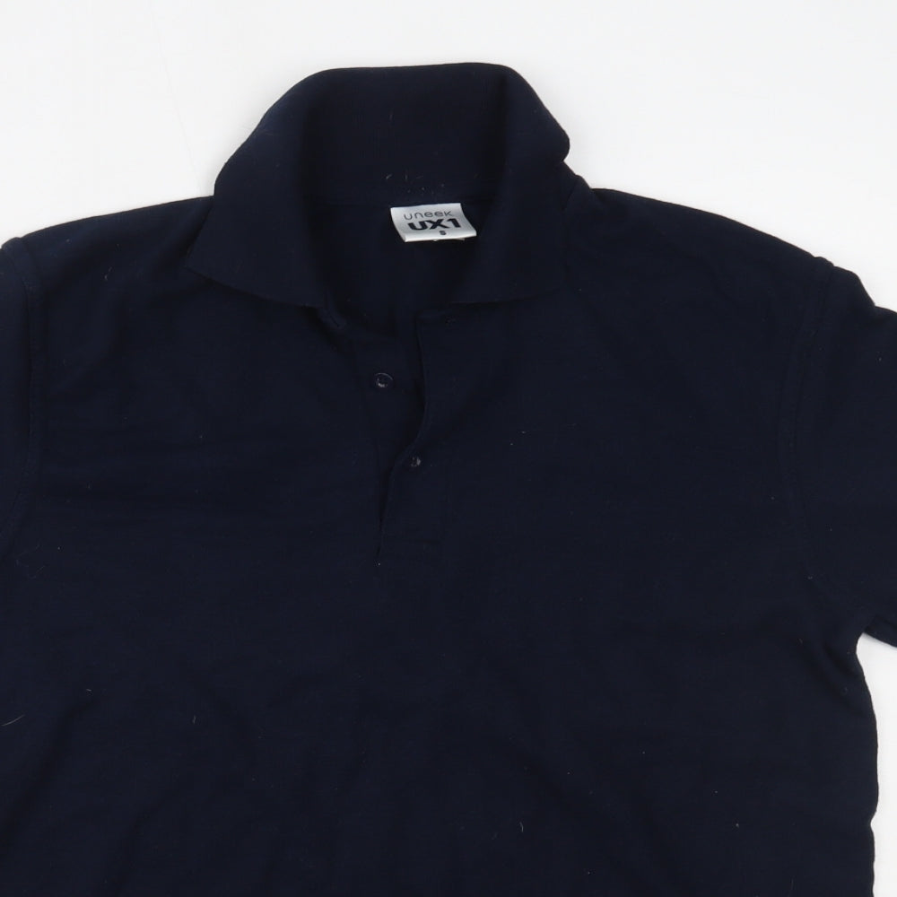 Uneek Mens Blue    Polo Size S