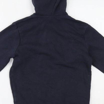Brand and care label for Tu boys’ blue jacket, size 10, years