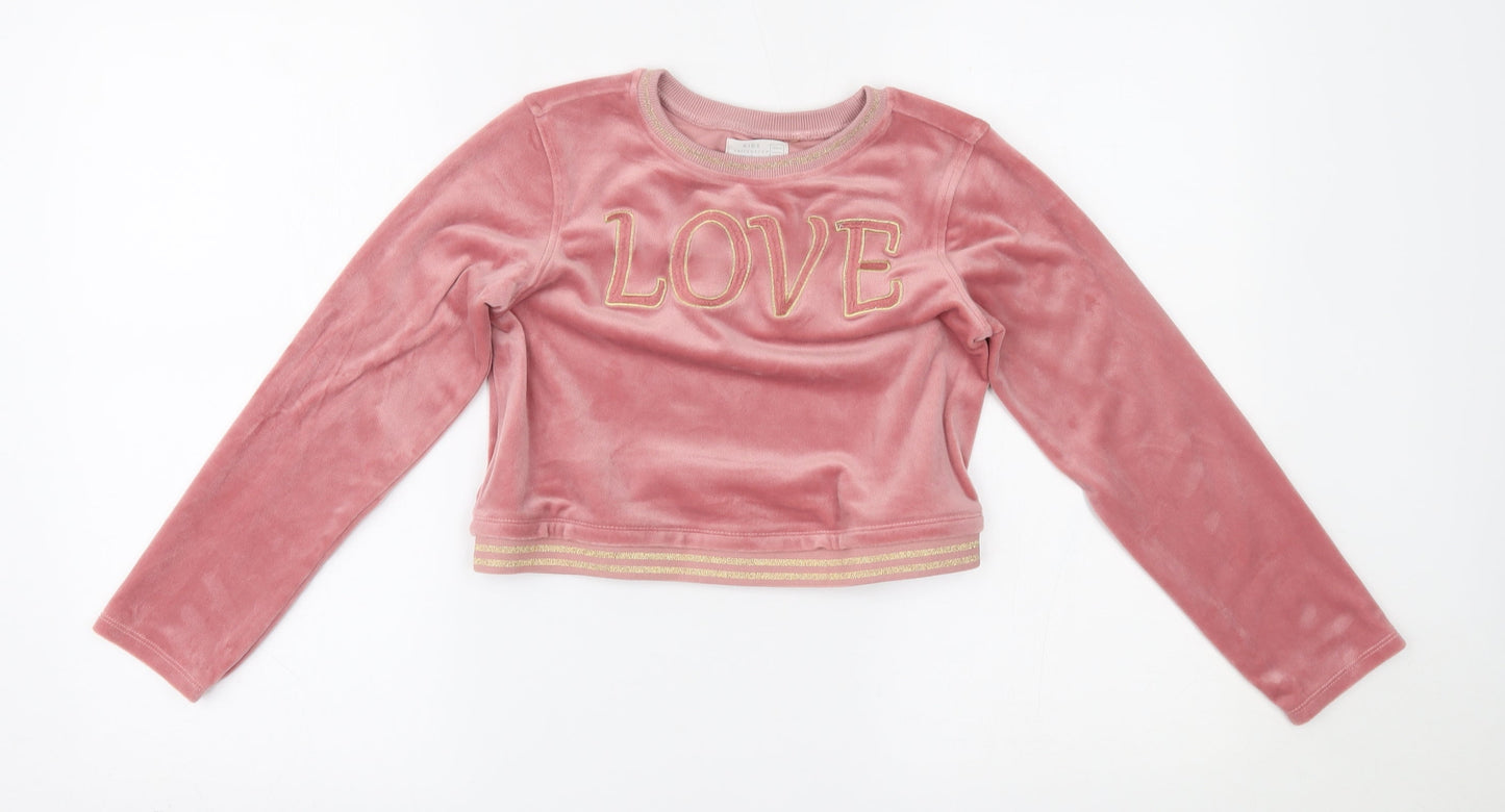 kids collection Girls Pink   Pullover Jumper Size 9-10 Years