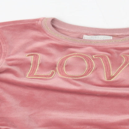 kids collection Girls Pink   Pullover Jumper Size 9-10 Years