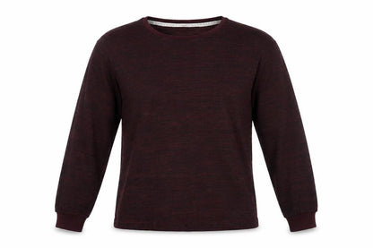Front view of F&F women’s red solid top pyjama top, size UK 10
