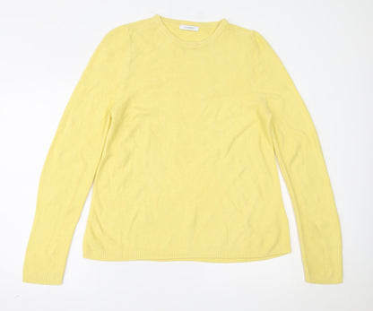 Womens UK Size 16 Marks and Spencer Yellow Pullover Jumper