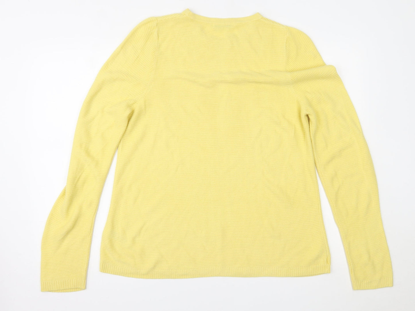 Womens UK Size 16 Marks and Spencer Yellow Pullover Jumper