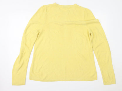 Womens UK Size 16 Marks and Spencer Yellow Pullover Jumper