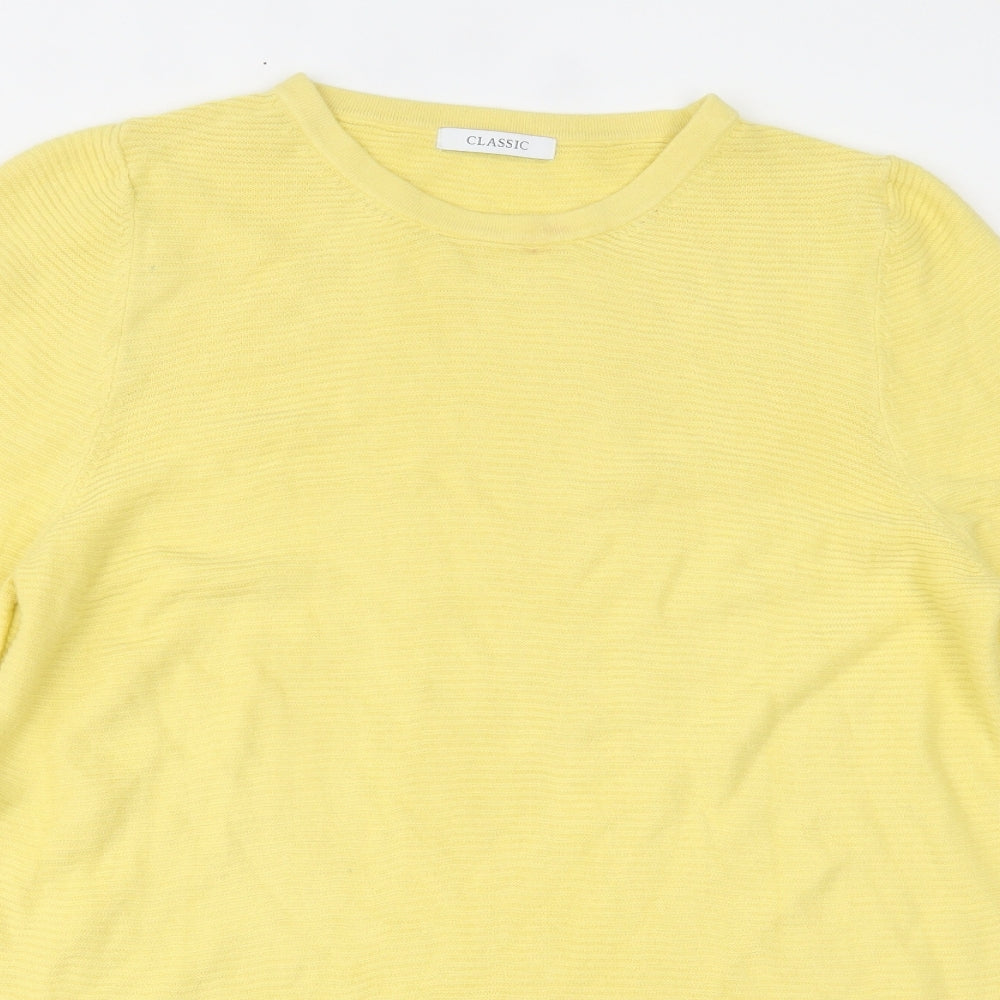 Womens UK Size 16 Marks and Spencer Yellow Pullover Jumper