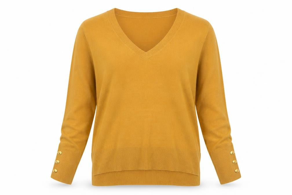Womens UK Size XS Primark Yellow Basic Blouse