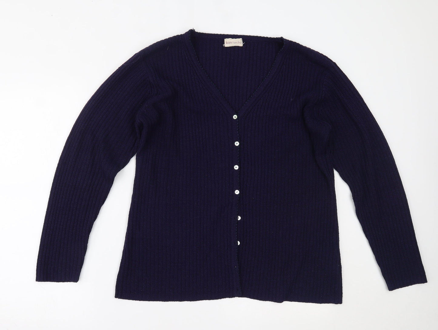 Womens UK Size M Bonmarché Purple Cardigan Jumper
