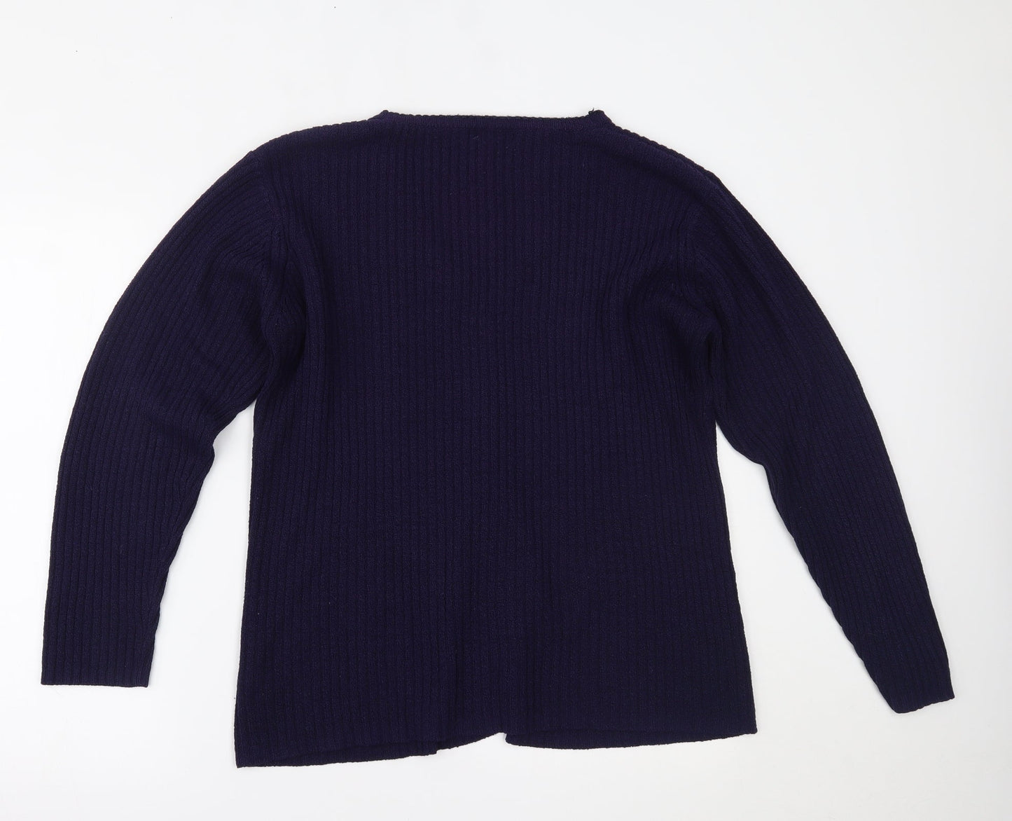 Womens UK Size M Bonmarché Purple Cardigan Jumper