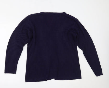 Womens UK Size M Bonmarché Purple Cardigan Jumper