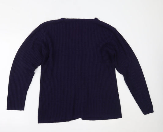 Womens UK Size M Bonmarché Purple Cardigan Jumper