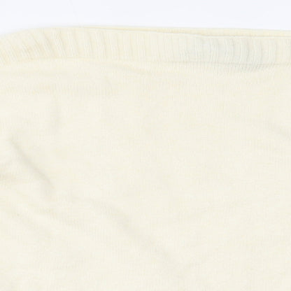 Womens UK Size M Peppercorn Ivory Basic Blouse
