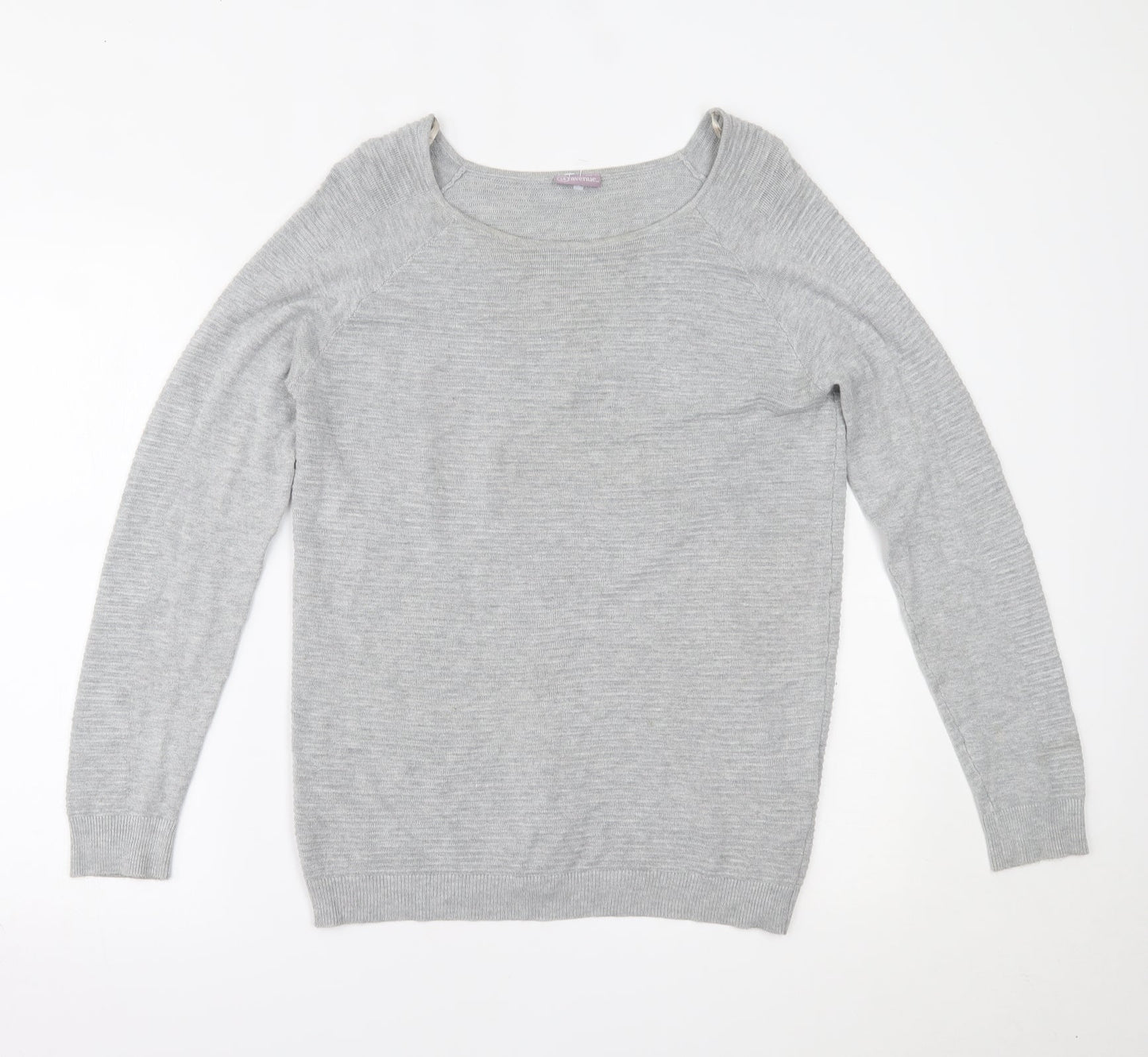 Avenue Womens Grey   Basic Blouse Size 14