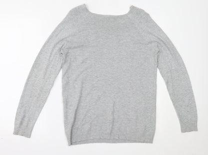 Avenue Womens Grey   Basic Blouse Size 14