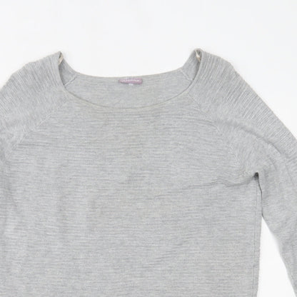 Avenue Womens Grey   Basic Blouse Size 14