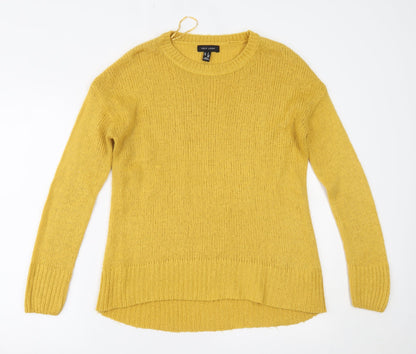 Womens UK Size S New Look Yellow Pullover Jumper