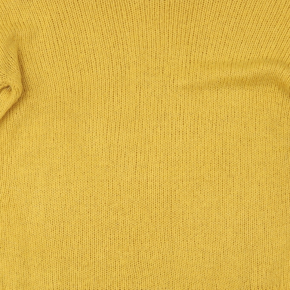 Womens UK Size S New Look Yellow Pullover Jumper