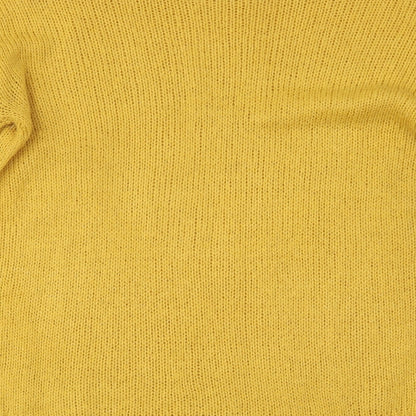 Womens UK Size S New Look Yellow Pullover Jumper