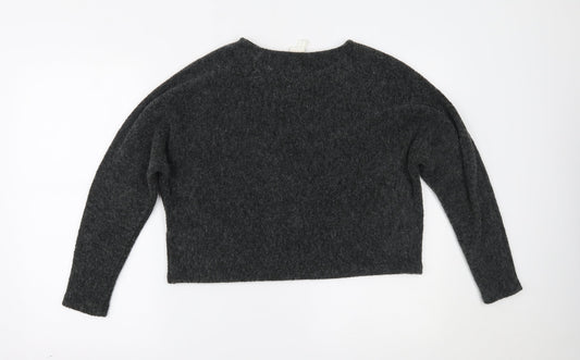 Womens UK Size XS H&M Grey Pullover Jumper