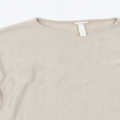 Womens UK Size XS H&M Ivory Basic Blouse