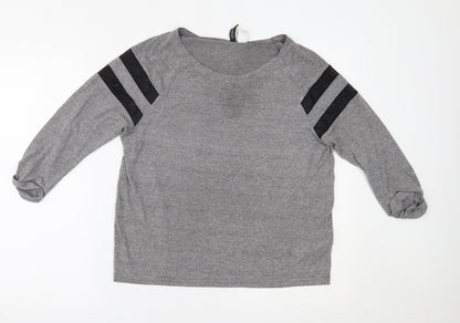 Womens UK Size S H&M Grey Basic T-Shirt