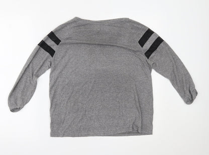 Womens UK Size S H&M Grey Basic T-Shirt